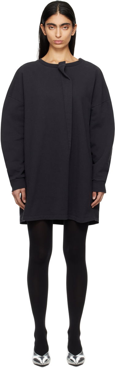Kjole Maison Margiela MM6 Maison Margiela Sweat Jersey Darting Minidress Sort | S52DA0050 M25014, 0