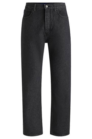 Jeans BOSS Baggy Stonewashed Jeans Sort | 50529183