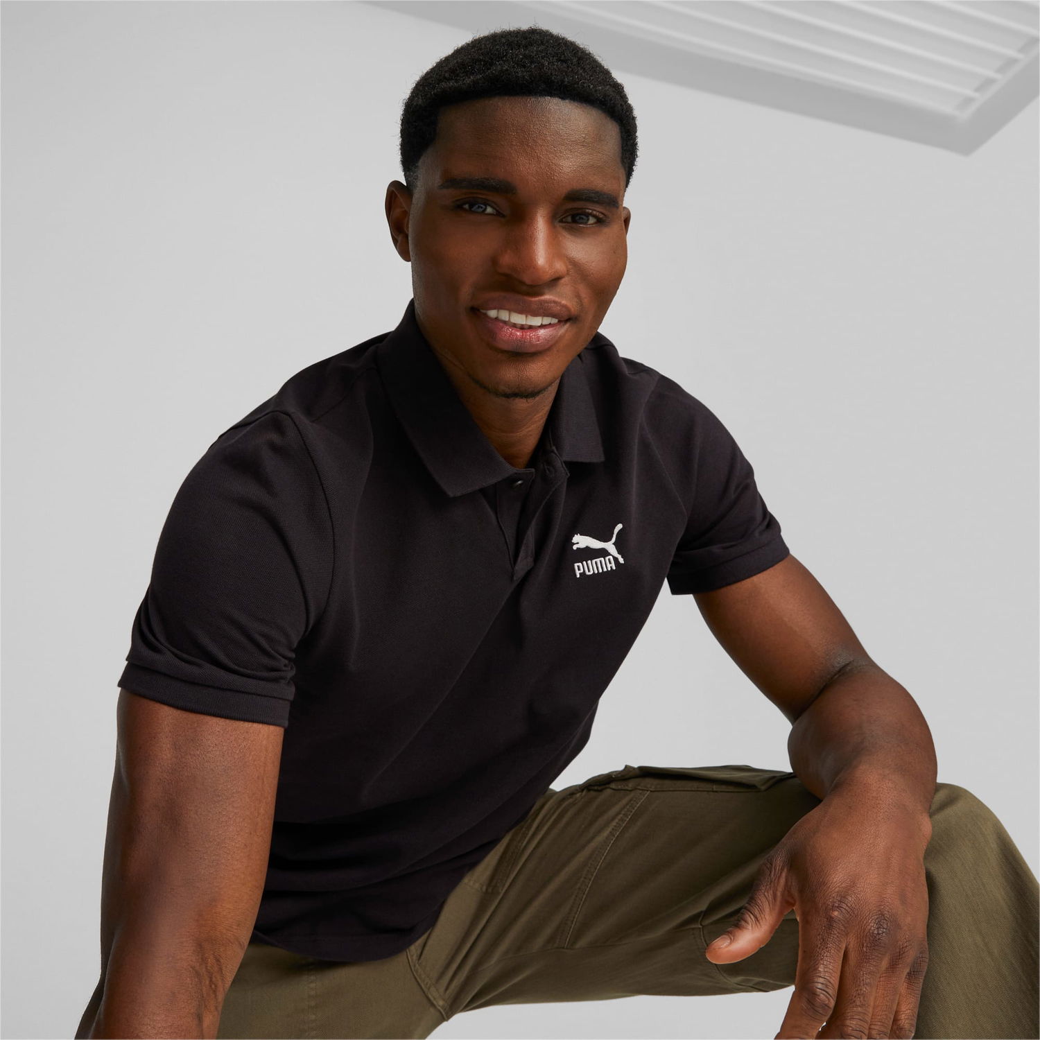 Polo skjorte Puma Classics Polo Shirt Sort | 538066_01, 1