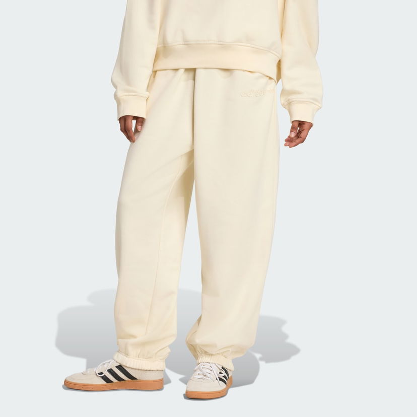 Joggingbukser adidas Performance Essentials Linear Oversized Joggers Beige | JX3142