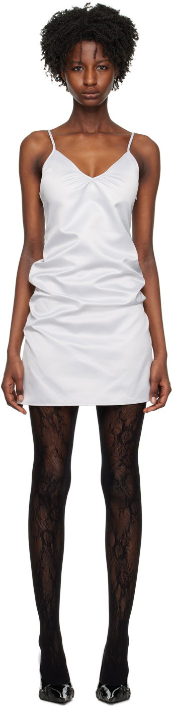 Kjole We11done We11done Draped Slip Mini Dress Grå | WD-OP1-23-124-W-SV, 0