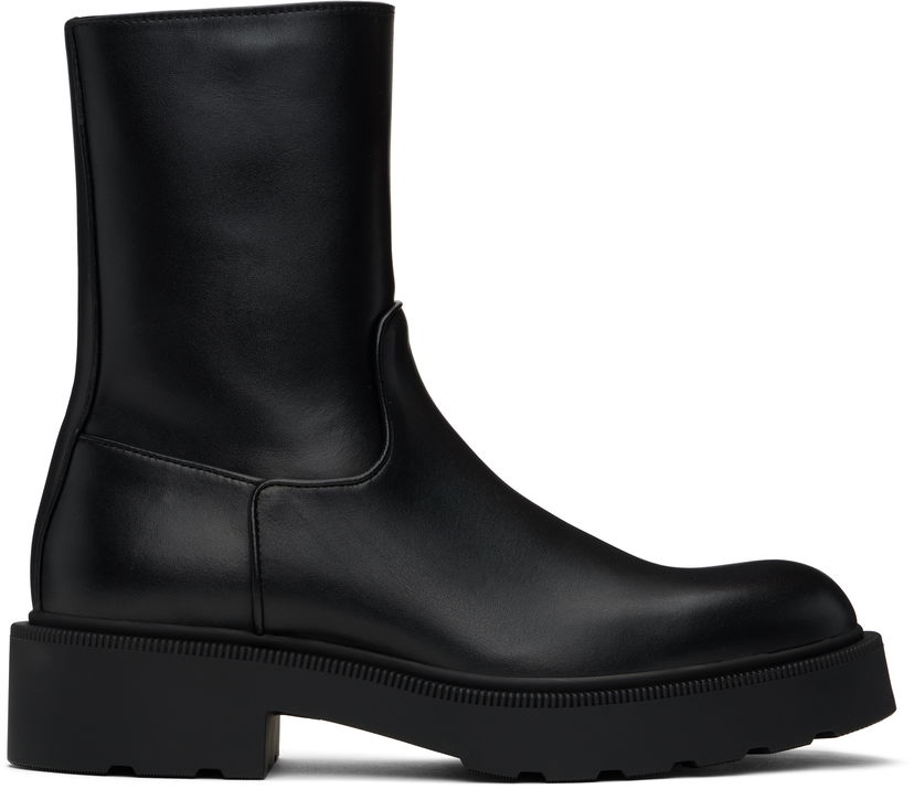 Sneakers og sko The Row Nobilis Platform Boots Sort | F1558-L58