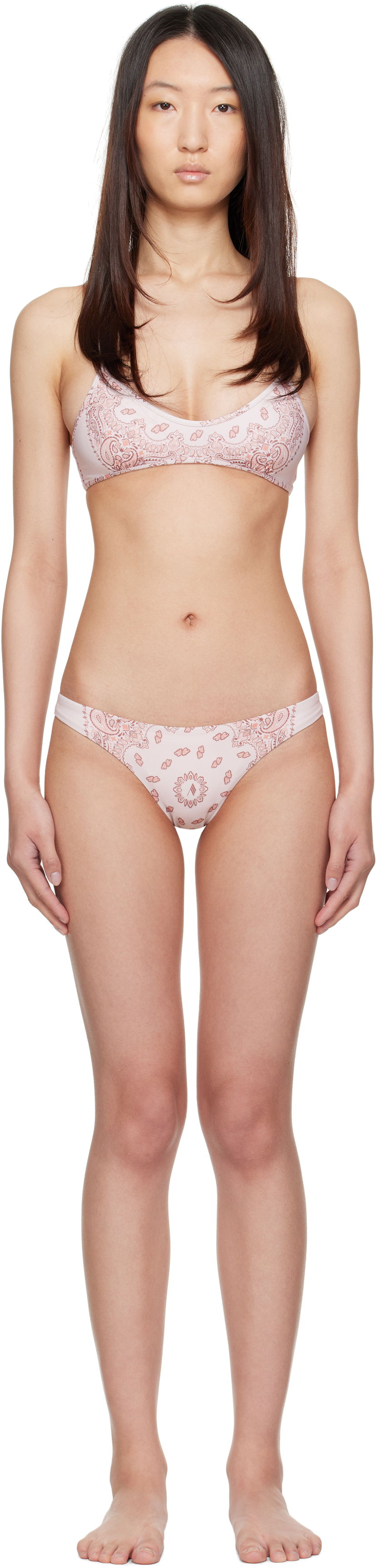 Badetøj The Attico Attico Paisley Bikini Lyserød | 250WBC00012 PAA048PR