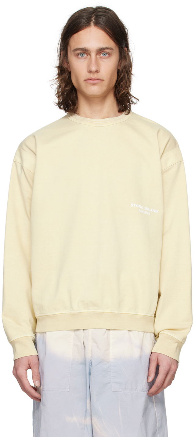 Sweatshirt Stone Island Beige Crewneck Sweatshirt Beige | 8015614X2