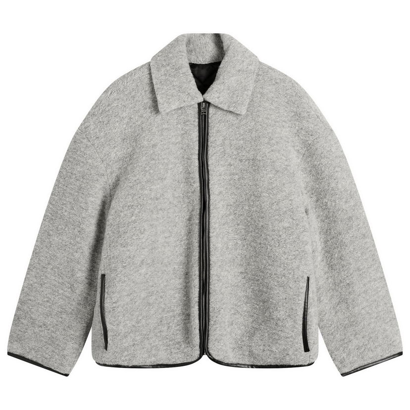 Jakke JW Anderson JW Anderson Contrast Trim Casual Jacket, Size Small Grå | JK0394-PG1820-905