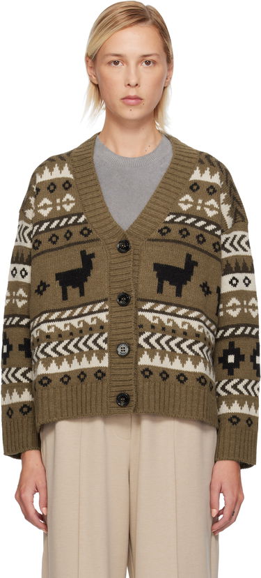Sweater Max Mara Llama Motif Fair Isle Cardigan Flerfarvet | 2525346092600, 0