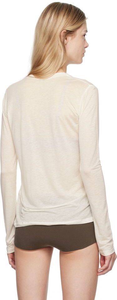 T-shirt Baserange Off-White Bamboo Lyocell Long Sleeve T-Shirt Beige | TOLS-BL-000, 2