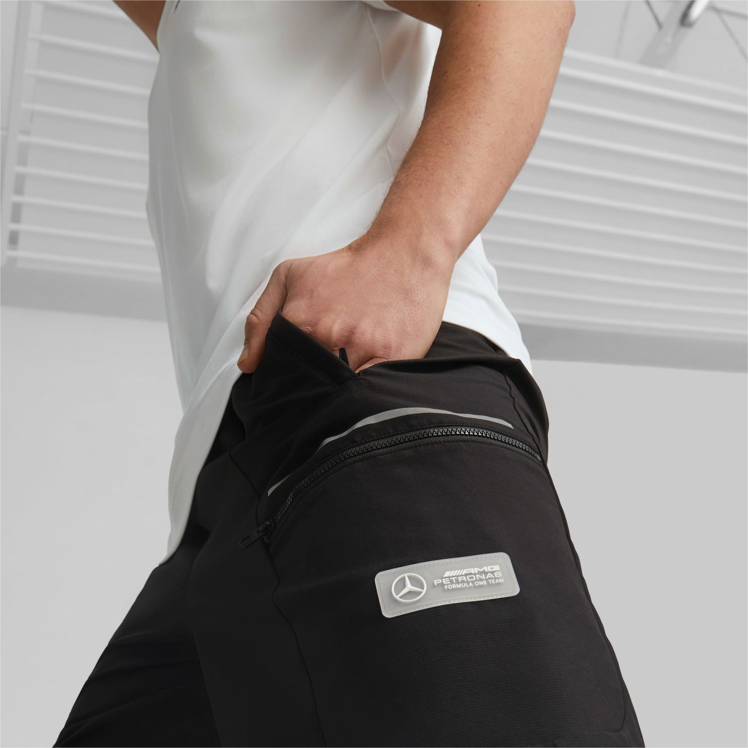 Shorts Puma Mercedes-AMG Petronas Motorsport Statement-Shorts Sort | 538444_01, 1