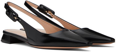 Sneakers og sko Gianvito Rossi Lindsay 20 Slingback Ballerina Flats Sort | G95470-20RIC-TOK, 3