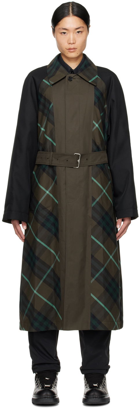 Frakker Burberry Bradford Reversible Coat "Khaki" Brun | 8076711