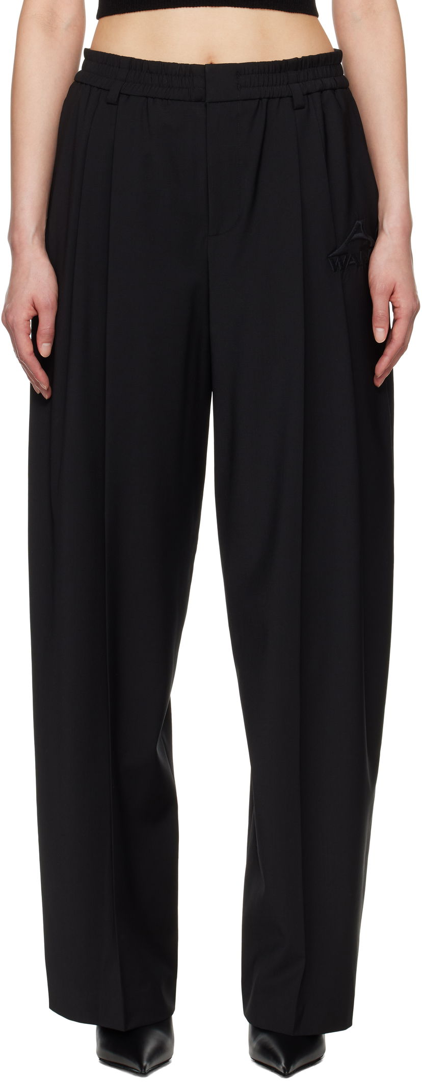 Bukser Alexander Wang Alexander Wang Tropical Wool Balloon Trousers Sort | 1WC2254811