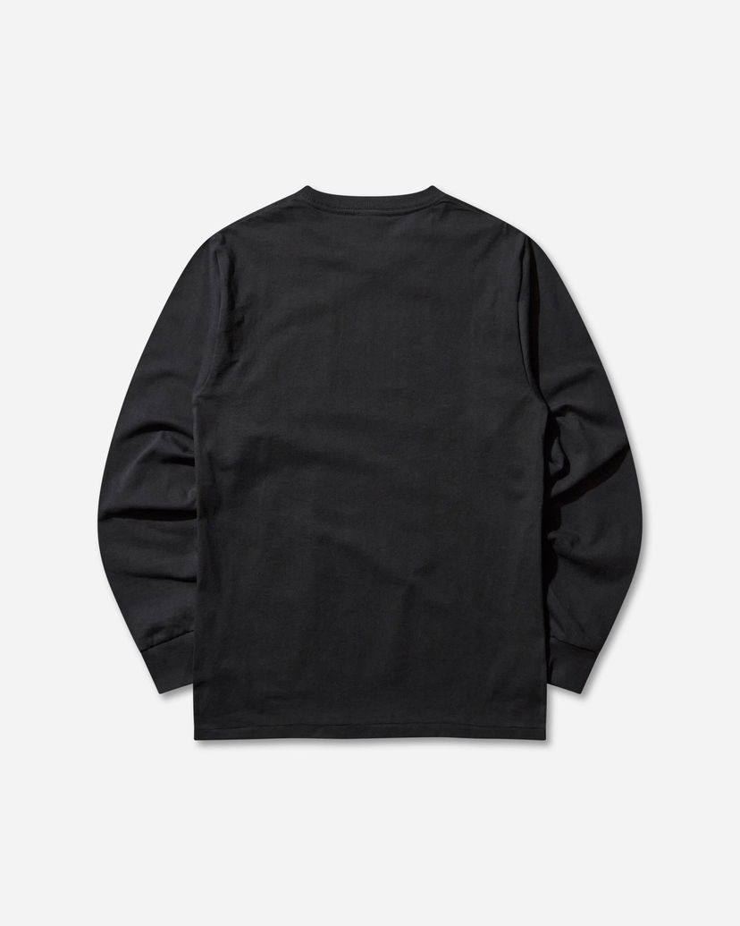 T-shirt BAPE College Longsleeve T-Shirt Sort | 1L80111001 BLACK