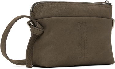 Skuldertaske Rick Owens Rick Owens Hollywood Adri Small Suede Crossbody Bag Grøn | RA01E0625 LBAPA, 2