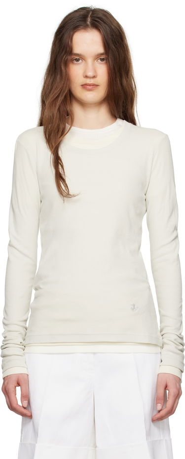 Sweater Jil Sander Jil Sander '3 Layers' Long Sleeve T-Shirt Set Hvid | J40FV0104_JTN356, 0