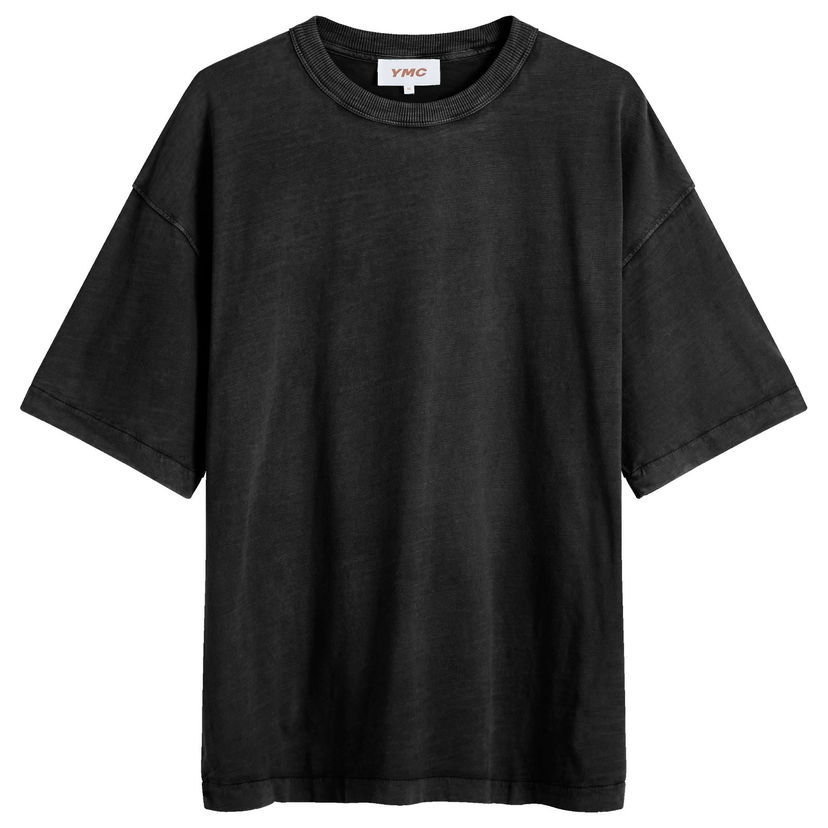 T-shirt YMC Triple T-Shirt Sort | P6AZI-01