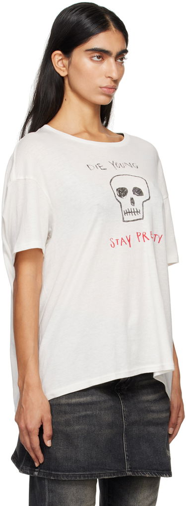 T-shirt R13 R13 'Die Young Stay Pretty' T-Shirt Hvid | R13WK141-K114B, 1
