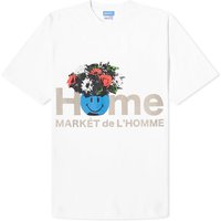 T-shirt MARKET Smiley De L'Homme T-Shirt Hvid | 399001601-WHT, 1