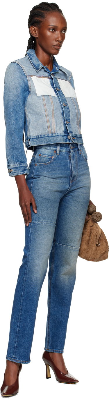 Jakke Maison Margiela MM6 Maison Margiela Reversed Denim Jacket Blå | S52AM0328 M30018, 3