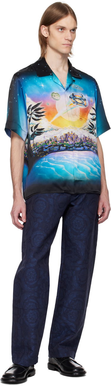 Skjorte Casablanca Casablanca 'La Prémonition' Print Silk Shirt Flerfarvet | U-MS25-SH-003-04, 3
