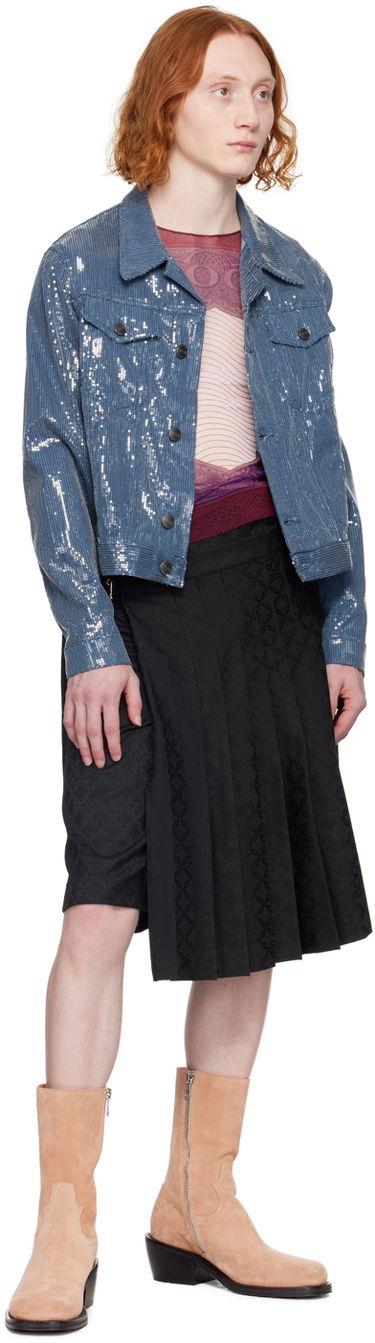 T-shirts og tank tops Jean Paul Gaultier Gaultier Sheer Long Sleeve T-Shirt Lilla | 24/25-U-TO017-T515-300128, 3