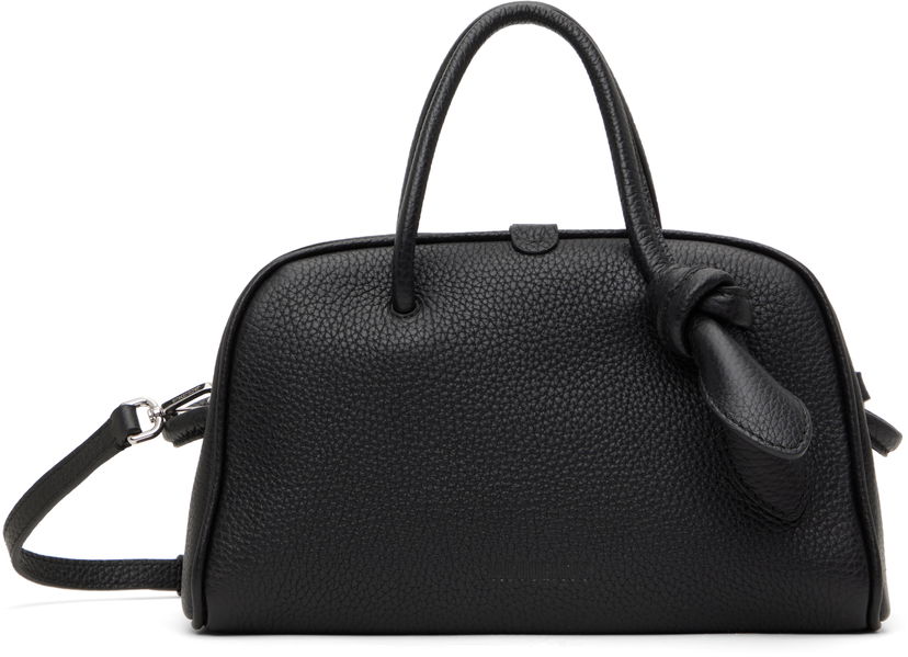 Håndtaske Jacquemus Jacquemus La Croisière Small Turismo Leather Bag Sort | 25E251BA416-3216