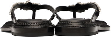 Sneakers og sko Simone Rocha Simone Rocha Embellished Flower Flip-Flops Sort | SLD54B 0740, 1