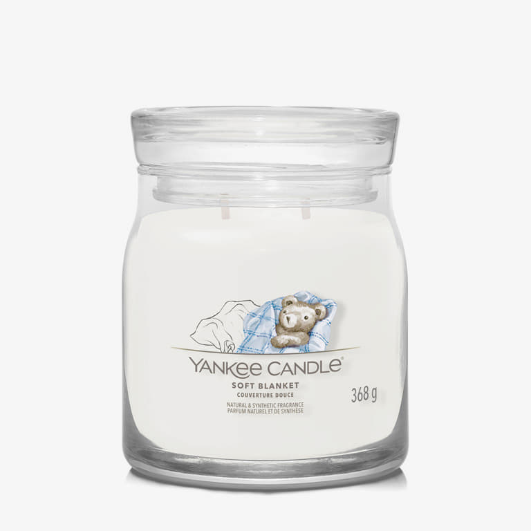 Stearinlys Yankee Candle Signature Medium Jar Candle Soft Blanket Hvid | 40795