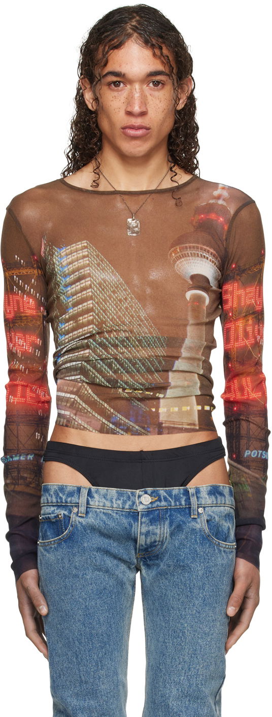 Tanktop Jean Paul Gaultier Gaultier Shayne Oliver Edition Long Sleeve Graphic T-Shirt Flerfarvet | 24/27-U-TO192-T551-60405030