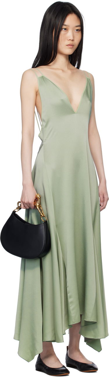 Kjole LANVIN Lanvin Silk Bowling Midi Dress Grøn | RW-DR0082-3421-P25, 1
