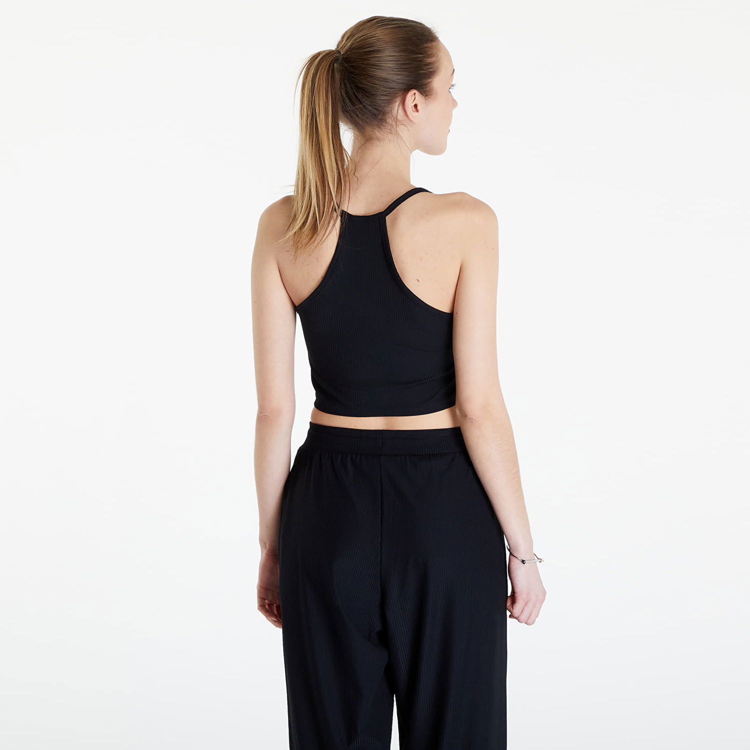 Tanktop Roxy Top Rise & Vibe Rib Tank Black Sort | ERJKT04116-KVJ0, 1
