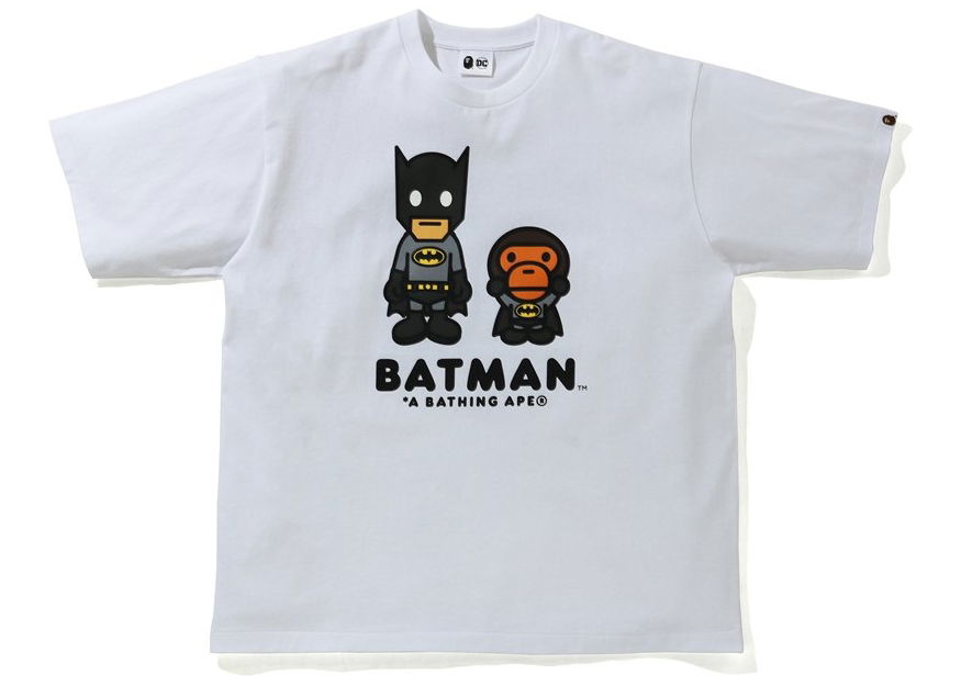 T-shirt BAPE DC x Baby Milo Batman Relaxed Fit Tee Hvid | 2H23-110-901, 0