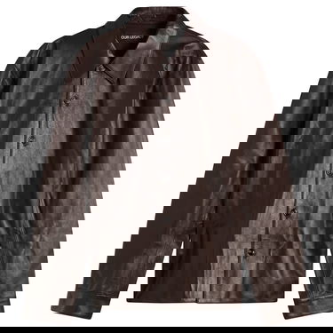 Skjorte OUR LEGACY Calfskin Leather Welding Shirt Size IT 46 Brun | M4259WU, 1