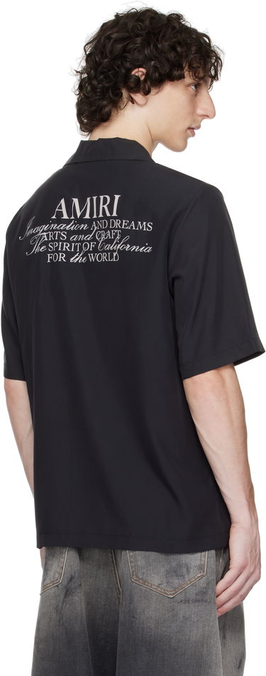 Skjorte AMIRI Amiri 'Amiri Spirit' Bowling Shirt Sort | AMSTCA1148, 2