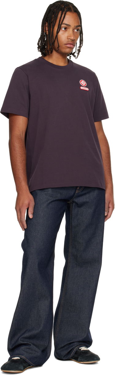 T-shirt Casablanca Logo Patch Short Sleeve T-Shirt Lilla | M-AW25-JTS-001-06, 3