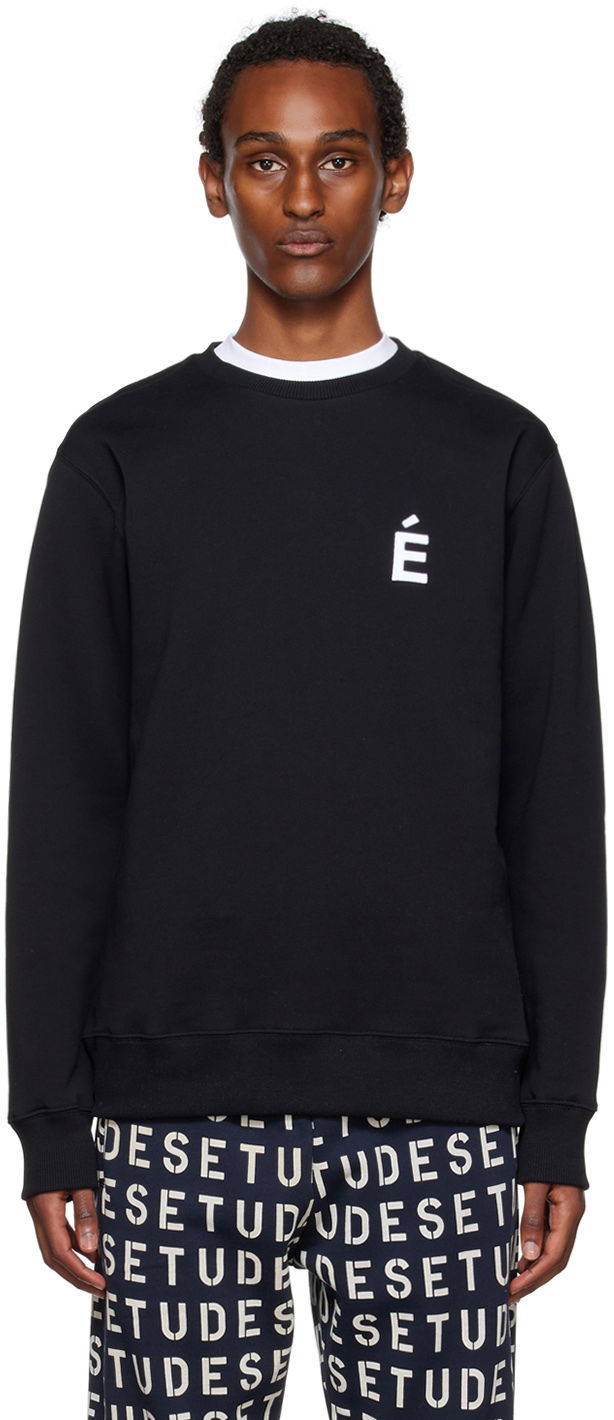 Sweater Études Études Story Patch Sweatshirt Sort | C00ME202OC16BK