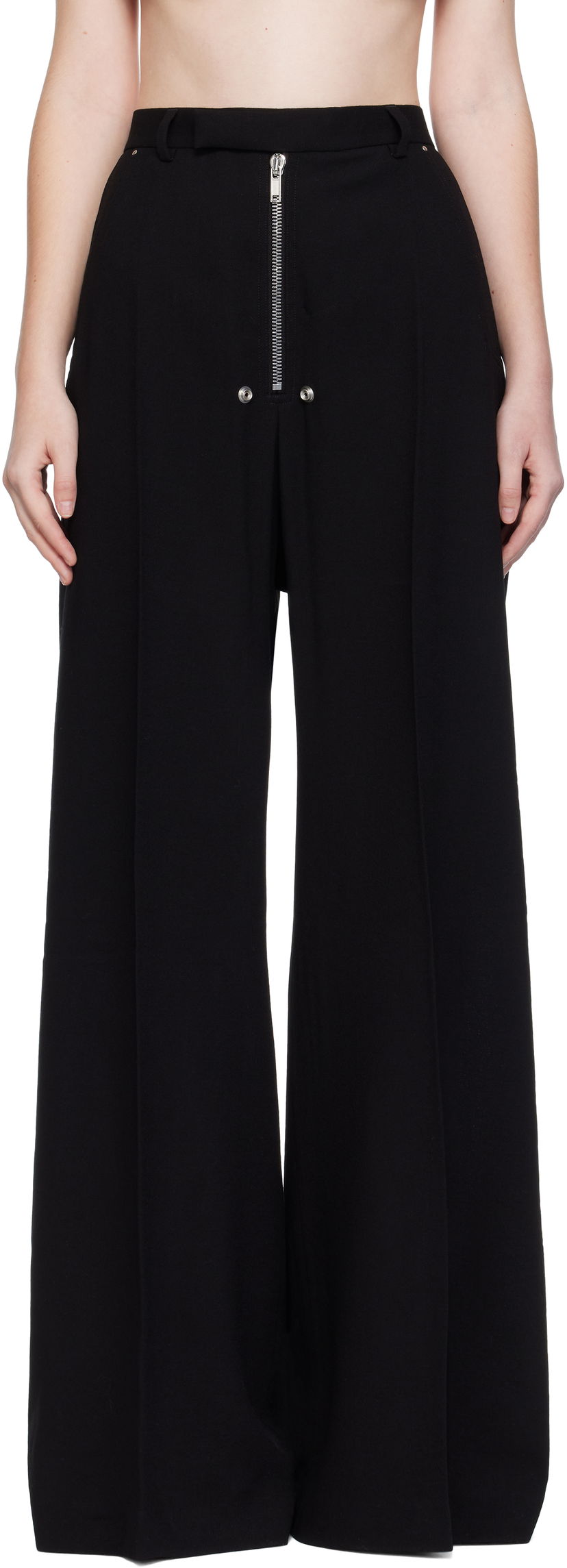 Bukser Rick Owens Rick Owens Concordians Tailored Wide Trousers Sort | RP02E4355 WA