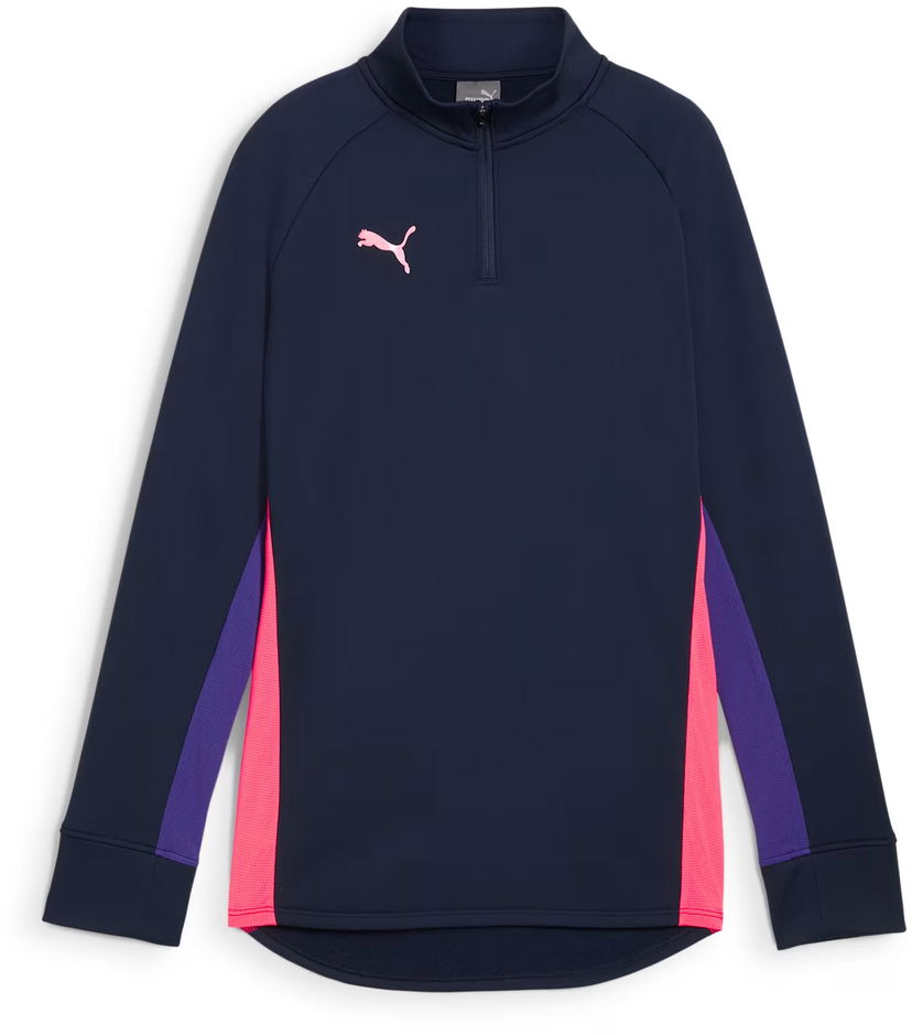 Sweatshirt Puma IndividualBlaze Quarter Zip Long Sleeve Top Mørkeblå | 659559-01