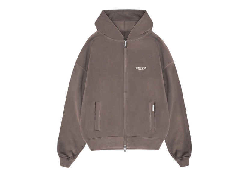 Sweatshirt Represent Clo Represent Owners Club Zip Hoodie Fog Grå | MH4039-292