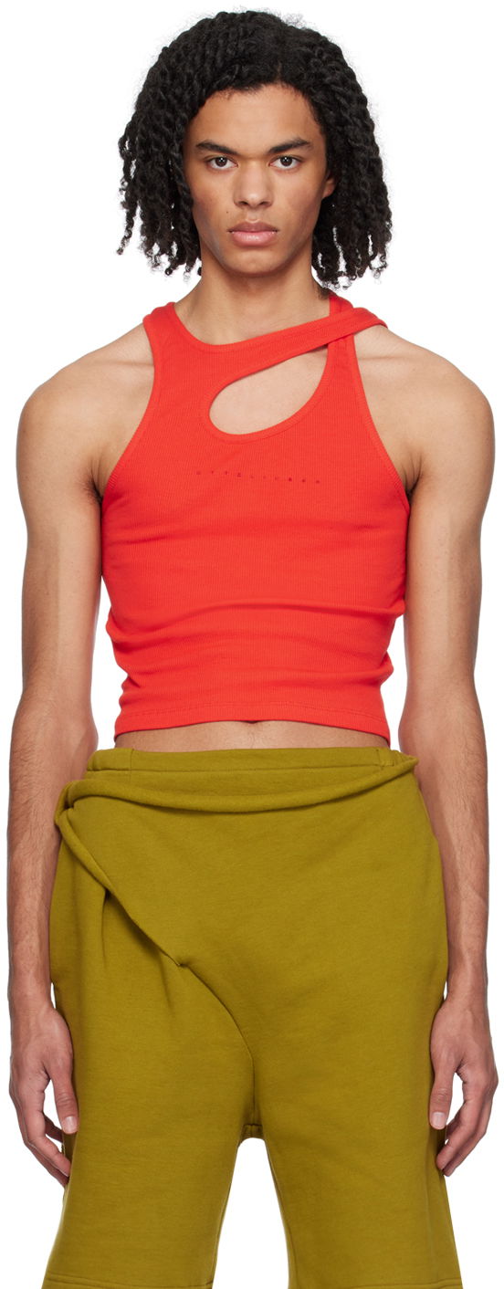 Tanktop Ottolinger Ottolinger Cutout Tank Top Rød | 407602