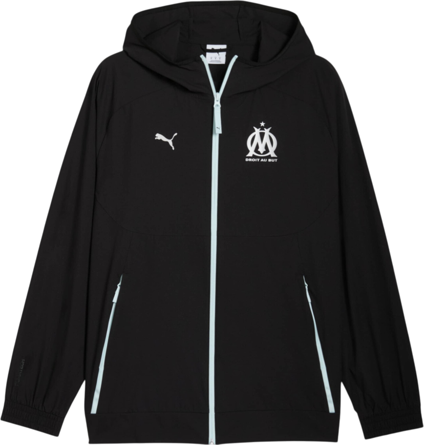 Jakke Puma Olympique de Marseille TECH Woven Jacket Sort | 781568-35