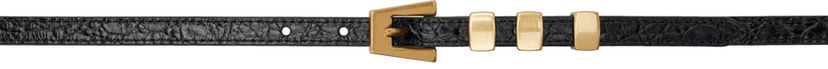 Bælter BY FAR BY FAR Vic Circular Buckle Belt Sort | 21PFVICSBLCCE