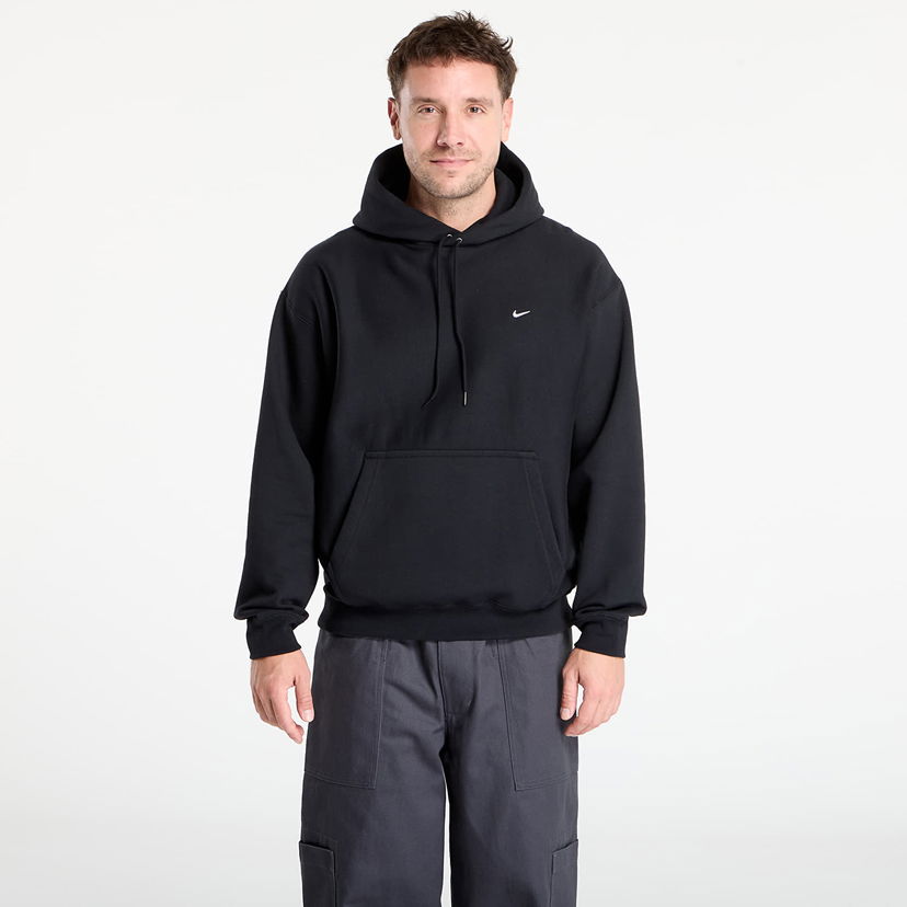 Sweatshirt Nike Solo Swoosh Pullover Hoodie Sort | HV1082-010