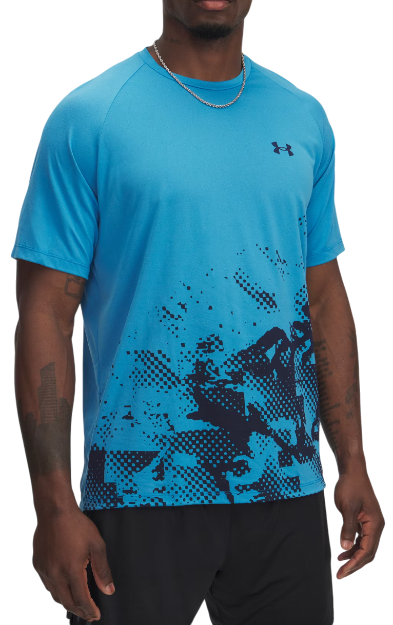 T-shirt Under Armour Tech Fade Short Sleeve T-Shirt Blå | 1390209-452