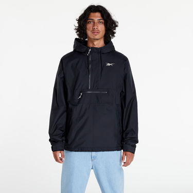 Jakke Reebok Vector Fleece Anorak Sort | HG8932, 2