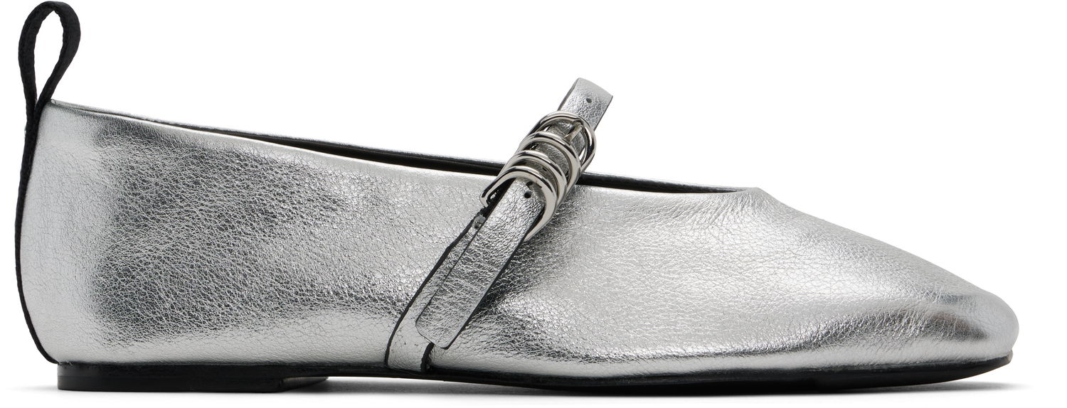 Kjole rag & bone rag & bone Spire Mary Jane Ballerina Flats Metalisk | WFF24SF001TR1, 0