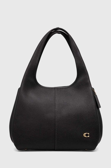 Håndtaske Coach Coach Leather Shoulder Bag Sort | CM544, 0