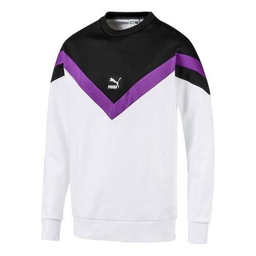 Sweater Puma Alphabet Logo Colorblock Sweatshirt Hvid | 596013-52