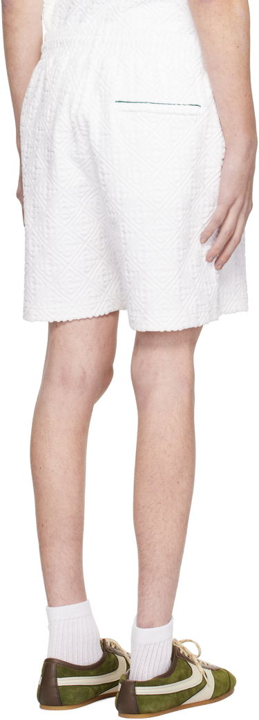 Shorts Casablanca Monogram Towelling Shorts Hvid | MPS25-JTR-113-02, 2