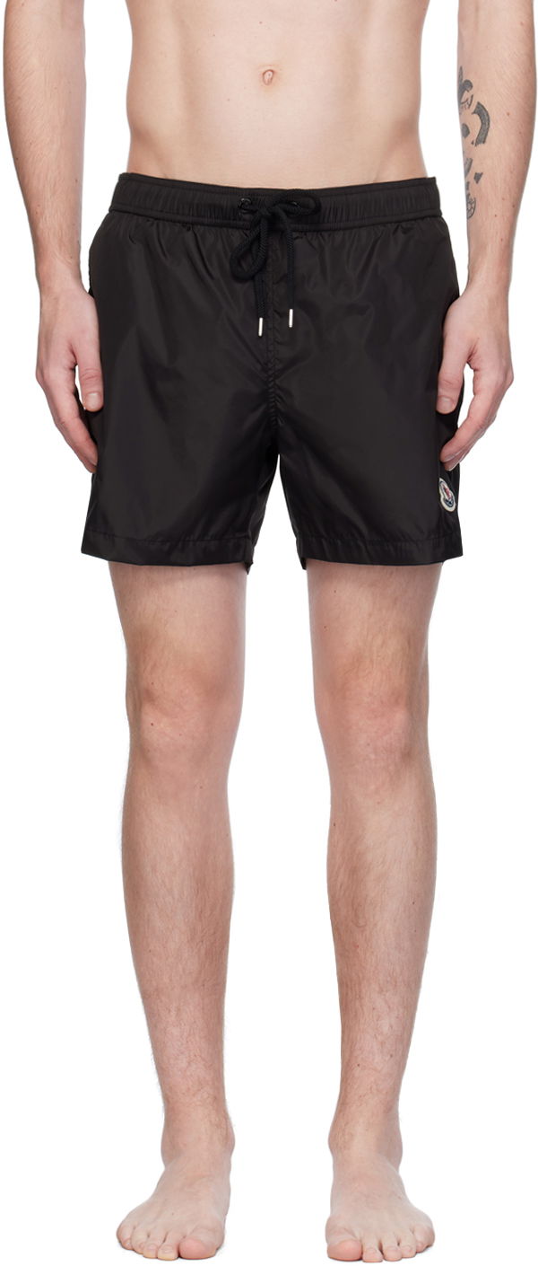 Badetøj Moncler Patch Swim Shorts Sort | J10912C0000453326