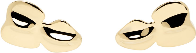 Øreringe Acne Studios Acne Studios Croco Scale Brass Earrings Gul | C50462-